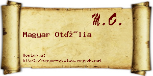 Magyar Otília névjegykártya